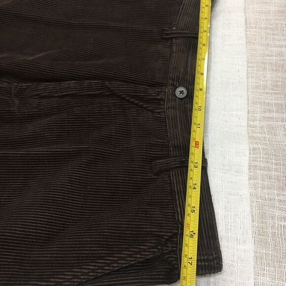VTG Towncraft Corduroy Pants Men 38x32 Brown Stretch Straight Leg Cotton Classic - Picture 12 of 14